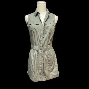 Green Sleeveless Tunic Vest